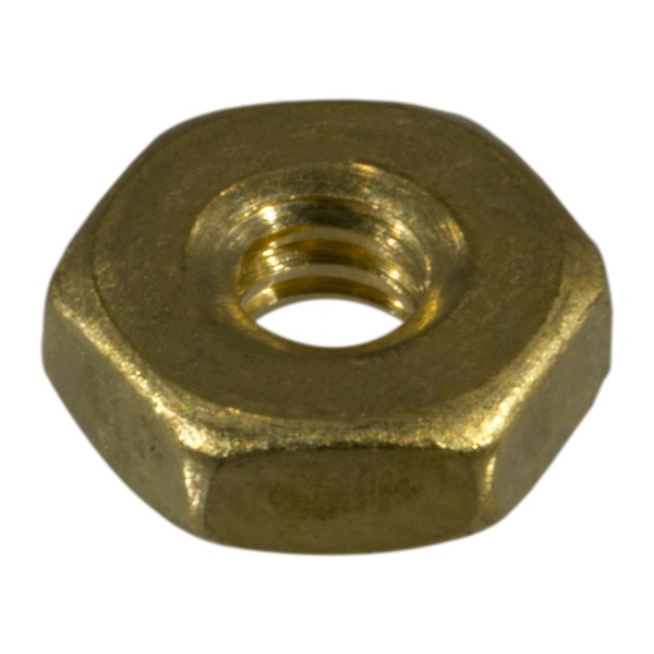 Midwest Fastener Machine Screw Nut, #6-32, Brass, 75 PK 68326